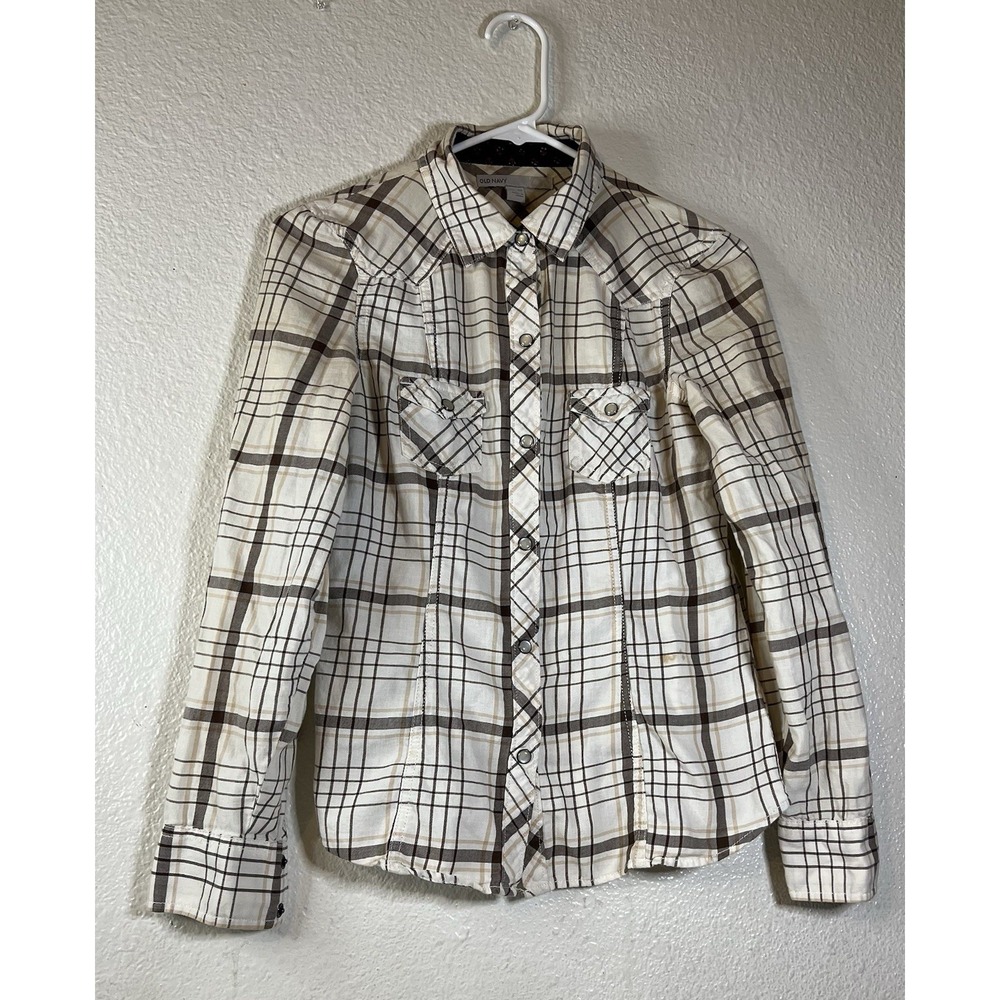 Old Navy Women's Plaid Button-Up Shirt – XS